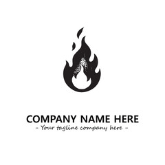 Fire Logo Company Design Illustration Vector Graphic Image