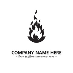 Fire Logo Company Design Illustration Vector Graphic Image