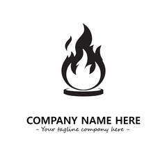 Fire Logo Company Design Illustration Vector Graphic Image