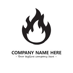Fire Logo Company Design Illustration Vector Graphic Image