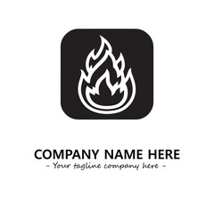 Fire Logo Company Design Illustration Vector Graphic Image