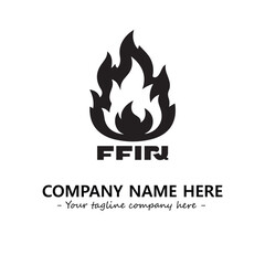 Fire Logo Company Design Illustration Vector Graphic Image