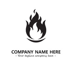 Fire Logo Company Design Illustration Vector Graphic Image