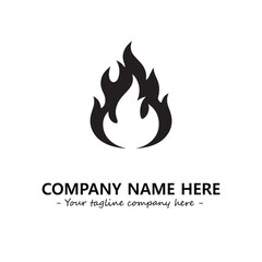 Fire Logo Company Design Illustration Vector Graphic Image