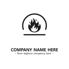 Fire Logo Company Design Illustration Vector Graphic Image