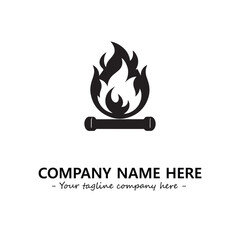 Fire Logo Company Design Illustration Vector Graphic Image
