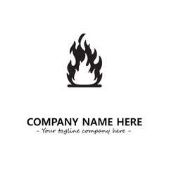 Fire Logo Company Design Illustration Vector Graphic Image