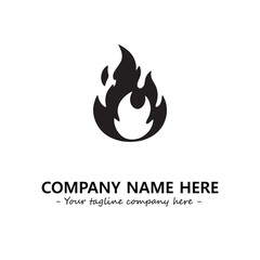 Fire Logo Company Design Illustration Vector Graphic Image