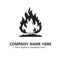 Fire Logo Company Design Illustration Vector Graphic Image