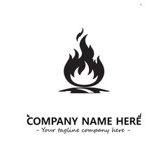 Fire Logo Company Design Illustration Vector Graphic Image