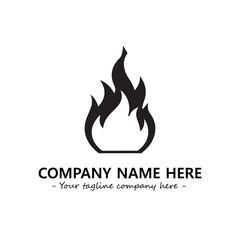 Fire Logo Company Design Illustration Vector Graphic Image