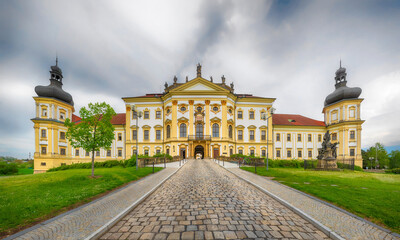 View of Hradisko Monastery (Klaster Hradisko) in Olomouc, Czechia