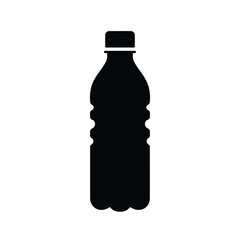 Simple silhouette of a water bottle perfect for icon design and branding purposes