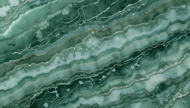 Abstract Green Malachite Texture Background &ndash; High-Resolution Marble Stone Pattern for Design, Wallpaper, and Decorative Art Projects

