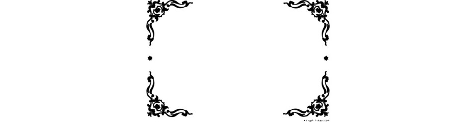 Obraz premium Set of ornate vector frames and ornaments with sample text Perfect as invitation 