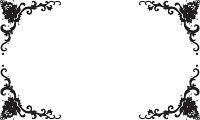 Set of ornate vector frames and ornaments with sample text Perfect as invitation 
