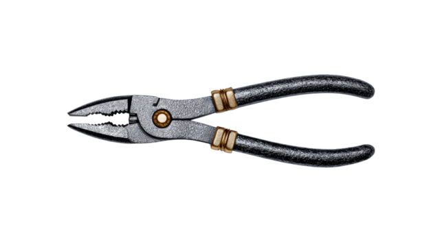 Using pliers for diy projects workshop tool photography indoor setting close-up handyman skills