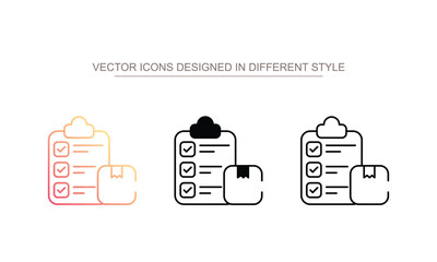 Custom Clearance icon design with white background stock illustration