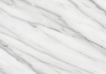 Obraz premium Clean White Stone Carrara Marble Slab Background with Soft Veins