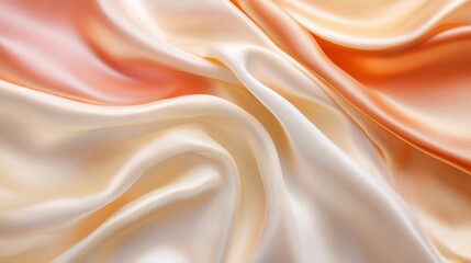 Fototapeta premium Luxurious Peach Gradient Fabric Fuzz Background for Elegant Designs