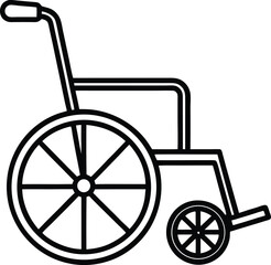 wheelchair silhouette vector illustration