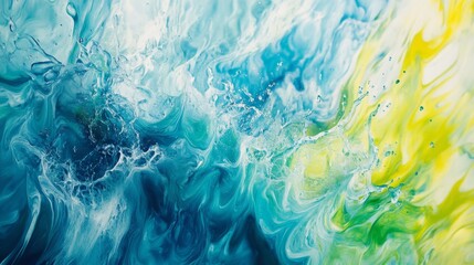 Vibrant Abstract Canvas Artwork Exploding with Colorful Swirls