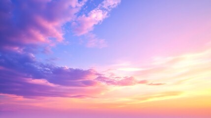 Obraz premium Breathtaking Twilight Canvas Unfolds with Delicate Colors and Light