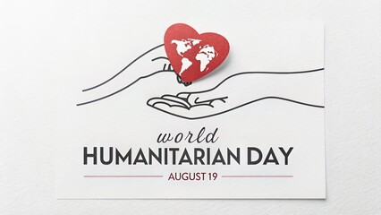 World Humanitarian Day August 19 Card Design