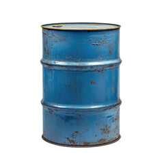 old rusty oil barrel