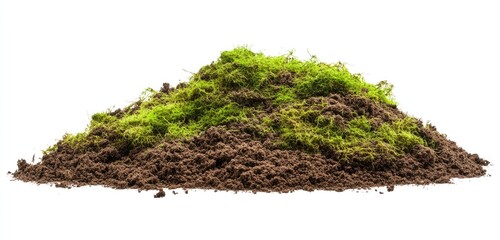Pile of soil with moss (1)
