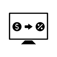 Icon a online loan, isolated against a clean background.
