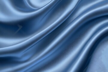 Obraz premium Blue satin and silk fabric with smooth flowing texture and soft decorative pattern