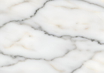 Fototapeta premium Detailed White Marble Background Carrara Style with Random Grey Veining