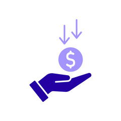 Icon a borrow, isolated against a clean background.