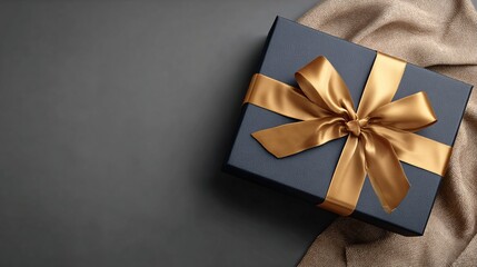 Elegant Gift Box with Gold Ribbon for Special Occasions