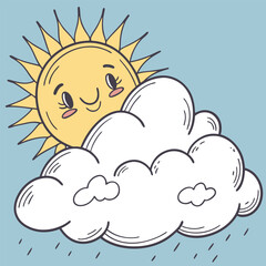 Cloudy sky Illustration