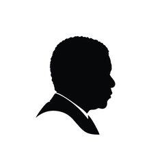 Black silhouette of a distinguished man in a suit representing leadership and authority