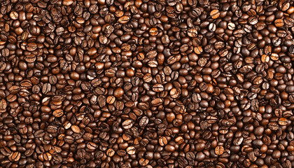 Obraz premium Many roasted coffee beans on white background