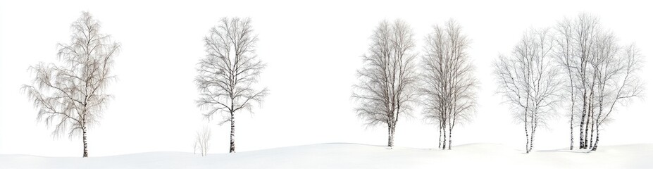 Winter Trees in Snow