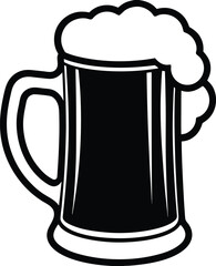 mug of beer silhouette