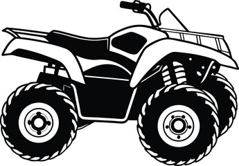 modern atv quad bike silhouette © Nathray