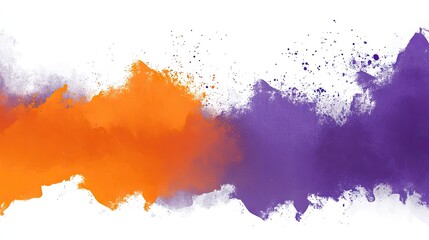 Obraz premium Abstract watercolor paint splatter art design on white background.