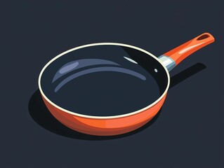 Orange Frying Pan
