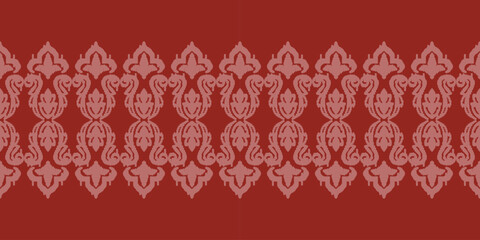 Saree Sarong Motifs Ikat floral paisley embroidery floral.ikat ethnic oriental  seamless pattern traditional.Ikat embroidery style abstract embroidery design for texture,fabric,clothing,wrapping.