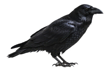 Fototapeta premium Single black raven