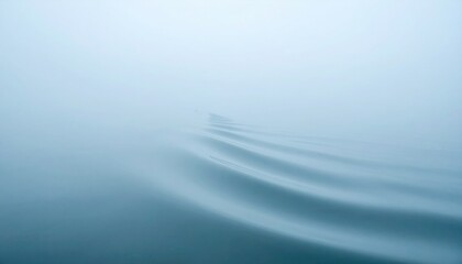 Obraz premium Mysterious foggy waves serene water environment abstract photography calm atmosphere minimalist viewpoint