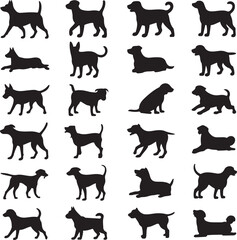 Playful Puppy Silhouette Set

Loyal Dog Vector Collection

Canine Companion Icon Pack

Cute Dog Silhouettes for Design

Dog Breeds Vector Art Bundle

