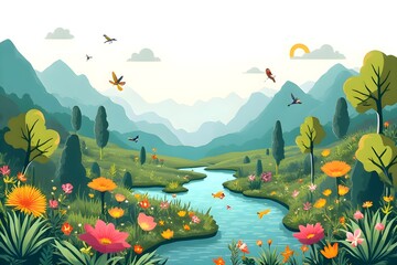 Fototapeta premium Biodiversity Vector