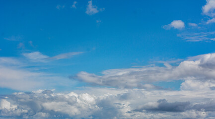Beautiful Cloudy Sky with Light and Soft Clouds