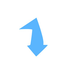 blue arrow vector design